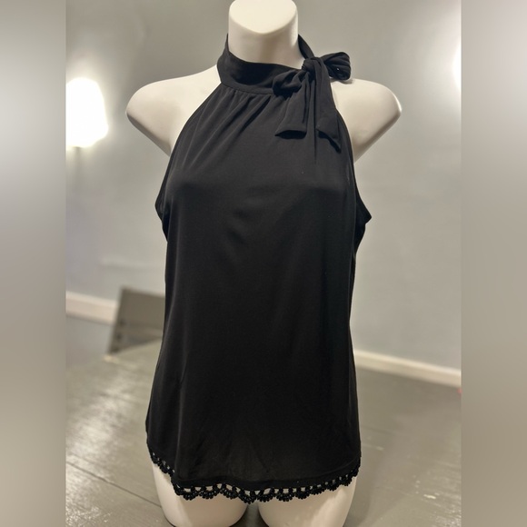 Sigrid Olsen Black Halter Tank Top - Picture 1 of 8